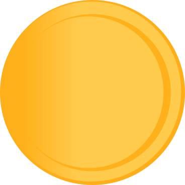 yellow coin with gradient PNG, SVG