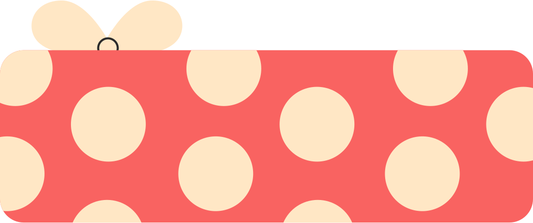 present polka dot Illustration in PNG, SVG