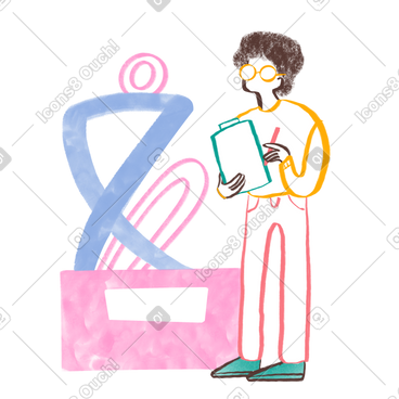 看抽象雕像的艺术系学生 PNG, SVG