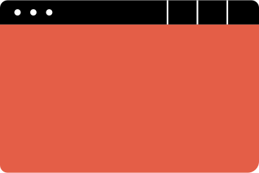 Roter browser mit drei registerkarten PNG, SVG