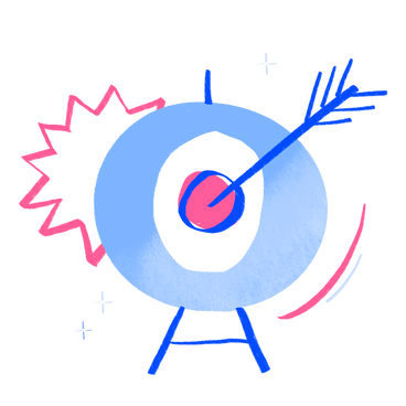 Bulls eye with an arrow in the center PNG, SVG
