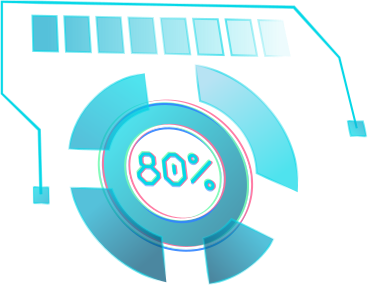 eighty percent chart PNG, SVG