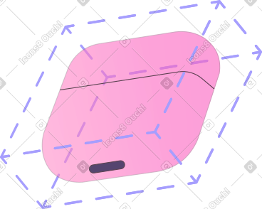 Headphone case design PNG, SVG