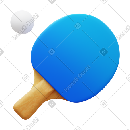 3D ping pong PNG, SVG