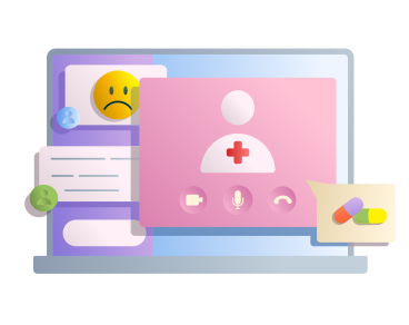 Consultation médicale en ligne PNG, SVG