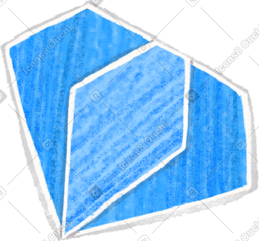 Blue diamond PNG, SVG