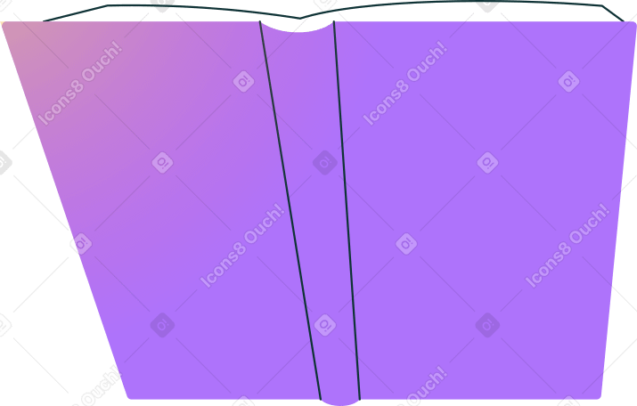Geöffnetes lila buch PNG, SVG