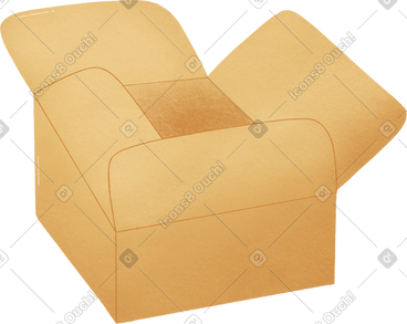 Opened cardboard box PNG, SVG