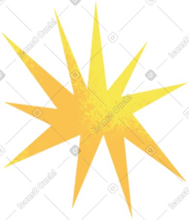 yellow texture star PNG, SVG