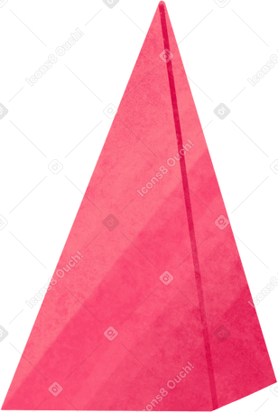 pyramid red PNG, SVG