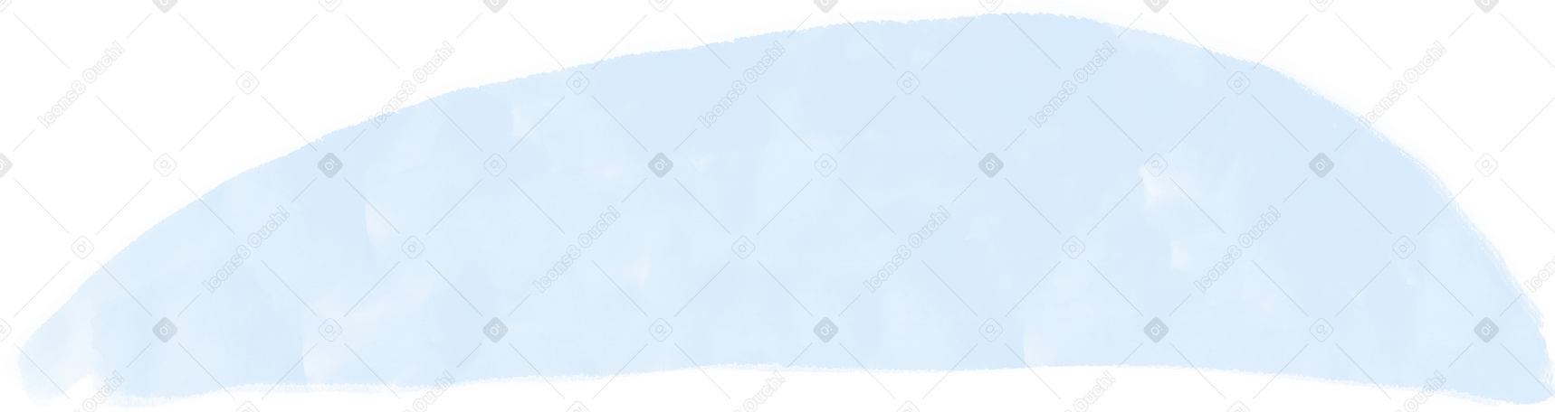 蓝色水平曲线形状 PNG, SVG