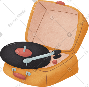 Vinil record player PNG, SVG