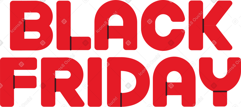 letras de texto de sexta-feira negra PNG, SVG