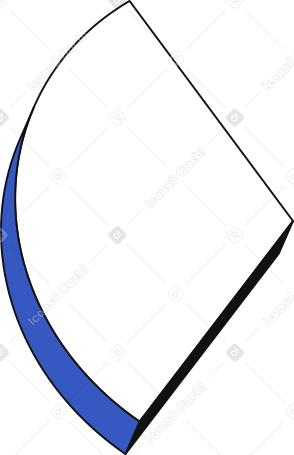 part of a pie chart Illustration in PNG, SVG