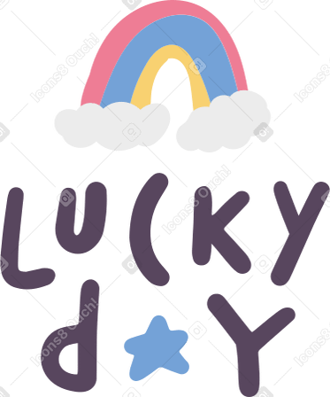 lucky day Illustration in PNG, SVG