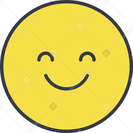 smiley face animated illustration in GIF, Lottie (JSON), AE