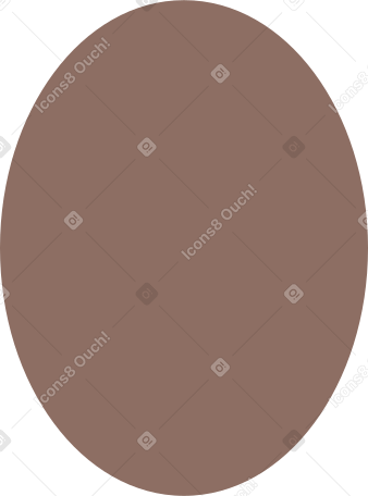Elipse marrón PNG, SVG