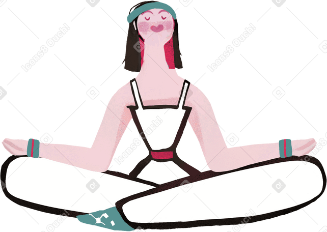 signorina yoga PNG, SVG