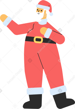 圣诞老人站 PNG, SVG