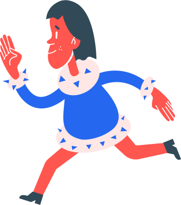 girl running PNG, SVG