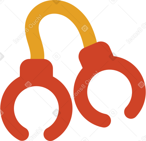 handcuffs Illustration in PNG, SVG