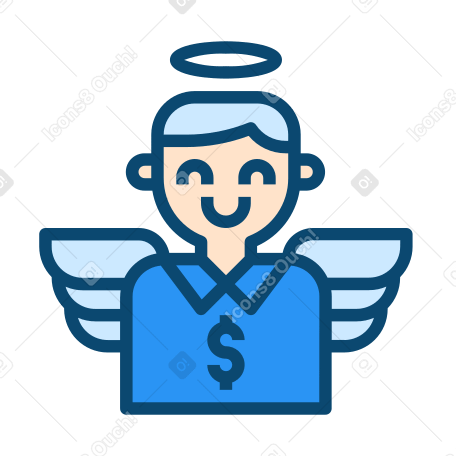 Business angel Illustration in PNG, SVG