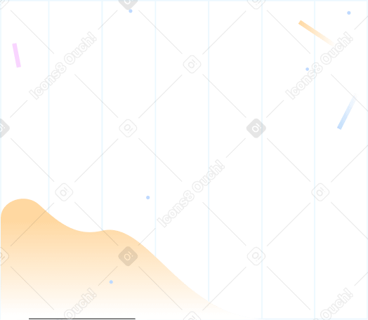 条纹背景与黄色山脉和创辉线 PNG, SVG