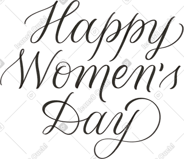 Texture calligraphy happy women’s day PNG, SVG