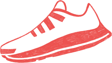 red sneaker PNG, SVG