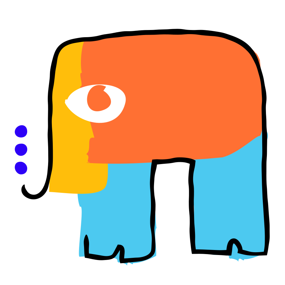Illustration L'éléphant aux formats PNG, SVG