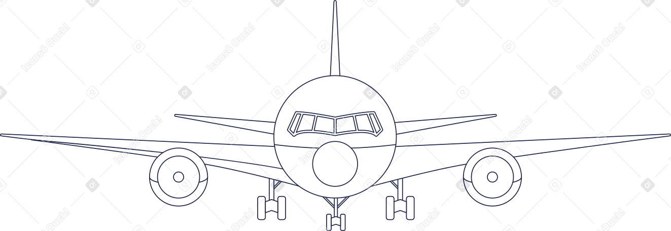 Avión PNG, SVG