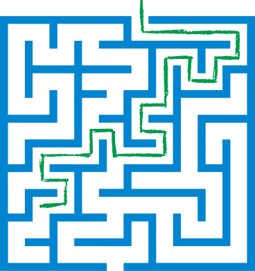 绿色小径迷宫 PNG, SVG