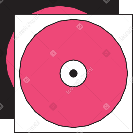 Discos de música PNG, SVG
