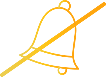 bell crossed out PNG, SVG