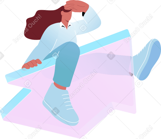 Женщина сидит на курсоре в PNG, SVG