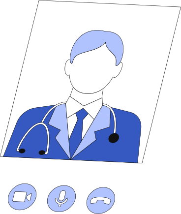 screen with a doctor call PNG, SVG