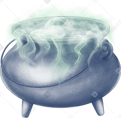 Cauldron with potion PNG, SVG