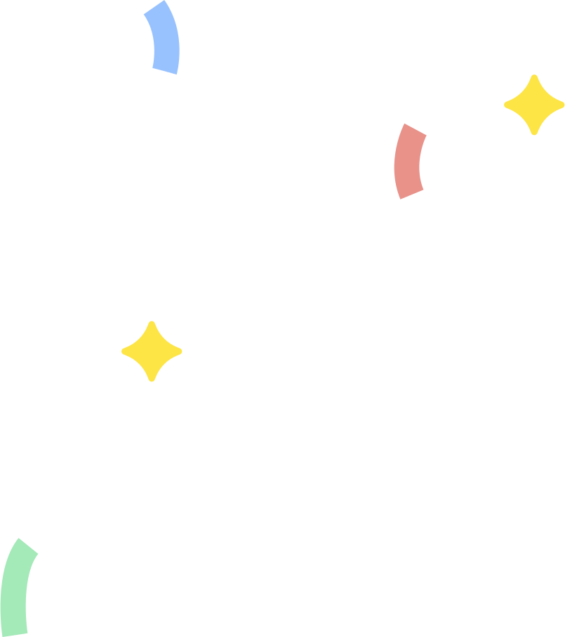 confetti with stars Illustration in PNG, SVG