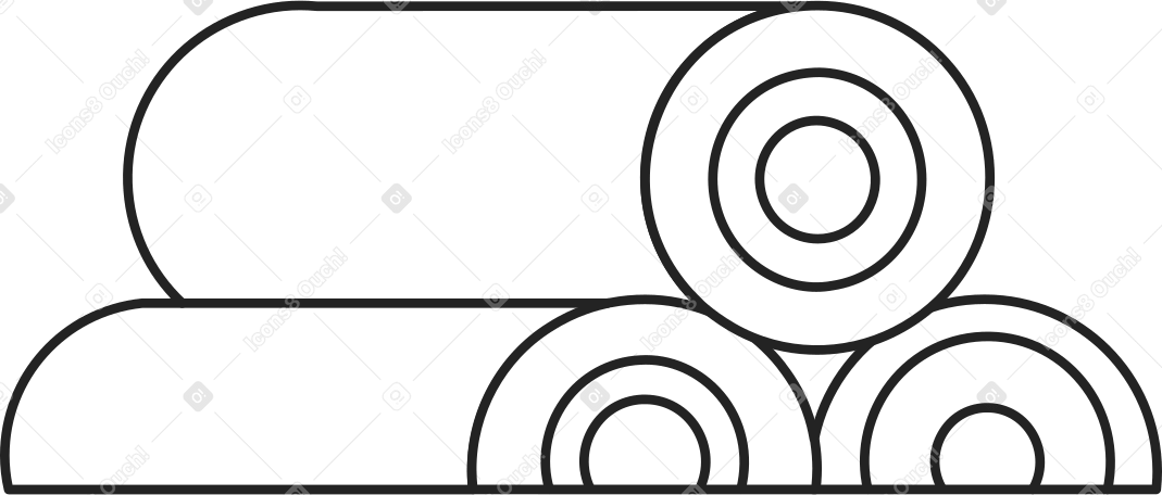 três toras de lenha PNG, SVG