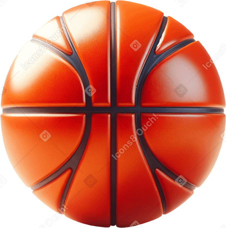 3D Баскетбольный мяч в PNG, SVG
