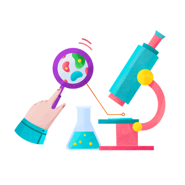 Scientist doing laboratory research PNG, SVG