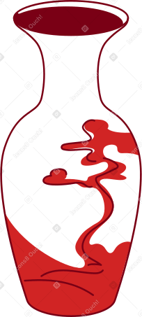 chinese vase PNG, SVG