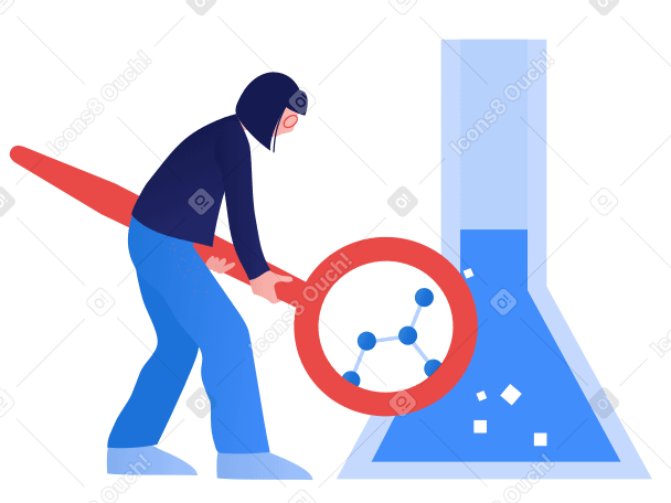 Science research Illustration in PNG, SVG