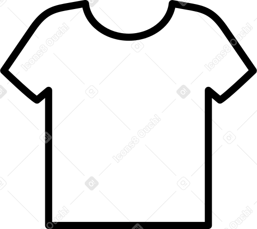 white t-shirt Illustration in PNG, SVG