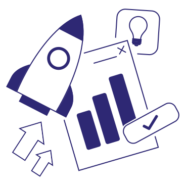 Startup launch, ideas and metrics  PNG, SVG