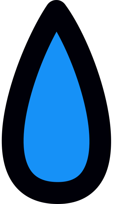 Pequena gota azul PNG, SVG