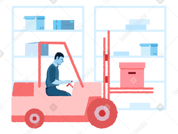 Cargo transportation Illustration in PNG, SVG