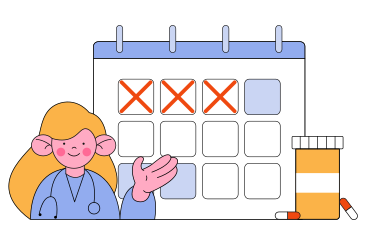 Calendar of taking pills PNG, SVG