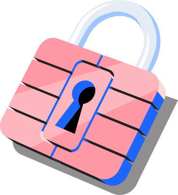 Chip for a plastic card in the form of a lock PNG, SVG