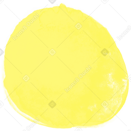 yellow round spot Illustration in PNG, SVG
